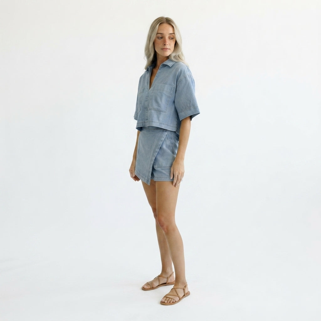 Venice Sunwashed Denim Co-Ord