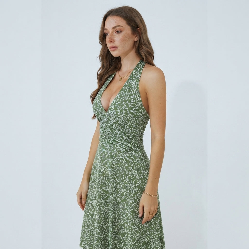 Sage Meadow Halter Midi