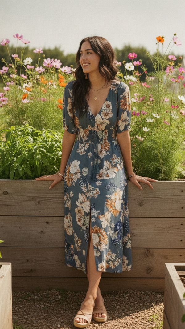 Santa Fe Bloom Boho Maxi