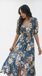 Santa Fe Bloom Boho Maxi