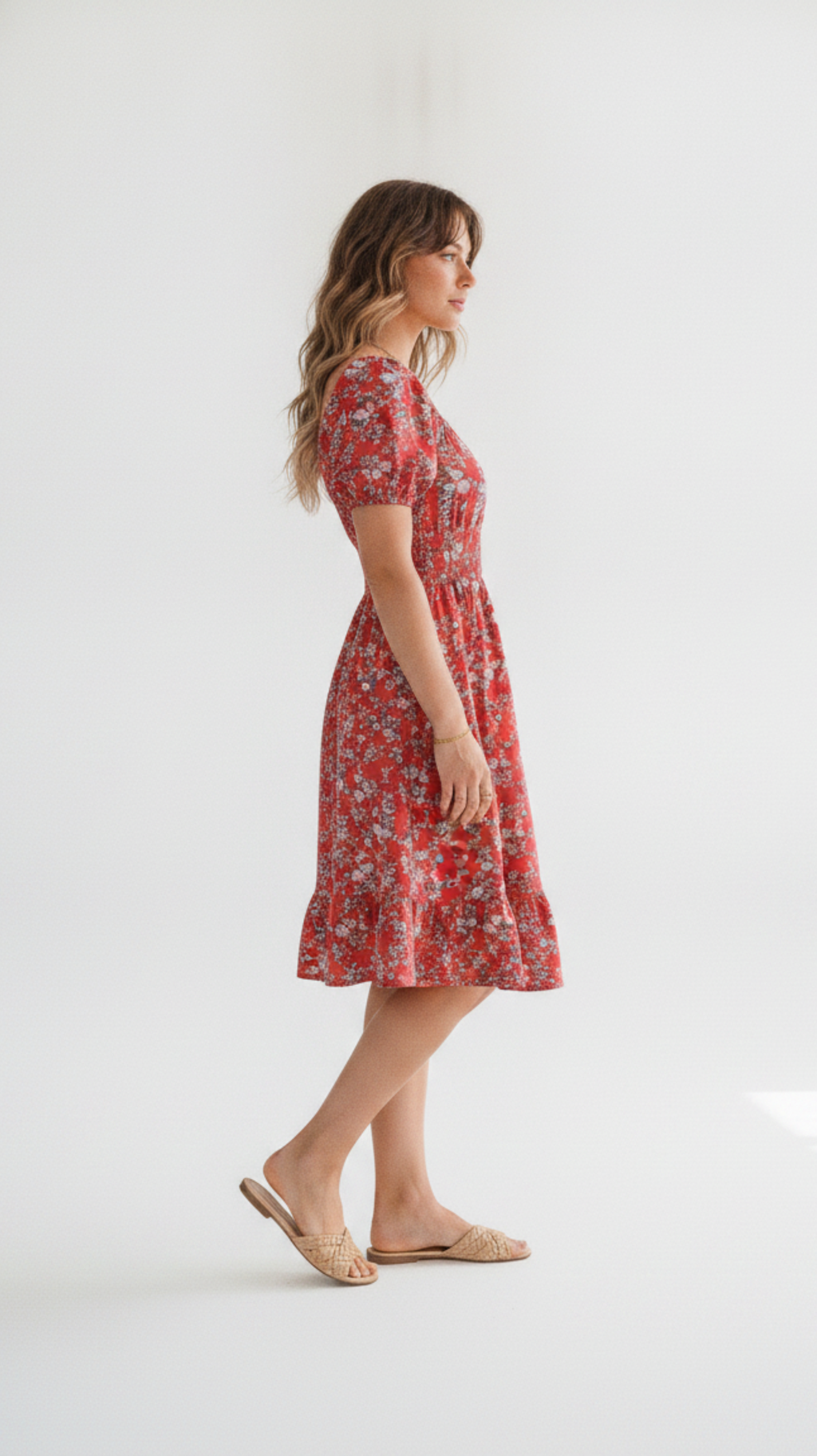 Nashville Crimson Midi Dress