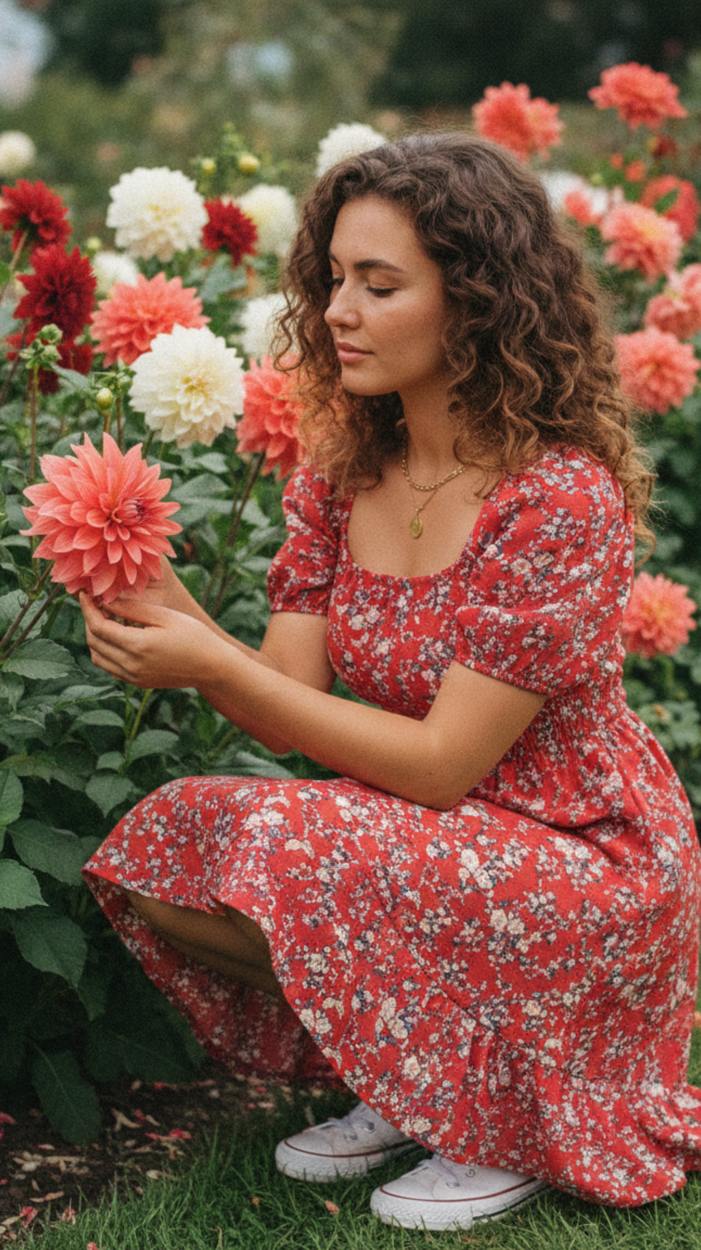 Nashville Crimson Midi Dress