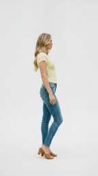 Butter Rib Button Tee