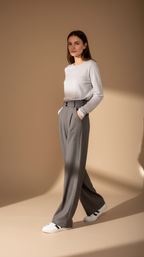The Tailored Wide Leg Trouser