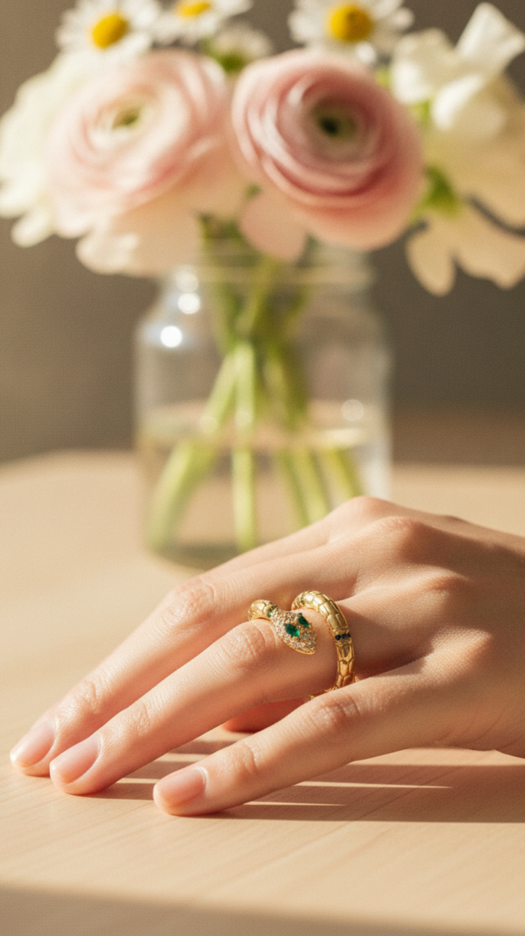 Eden Snake Wrap Ring