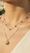 Bloom Heart Layer Necklace