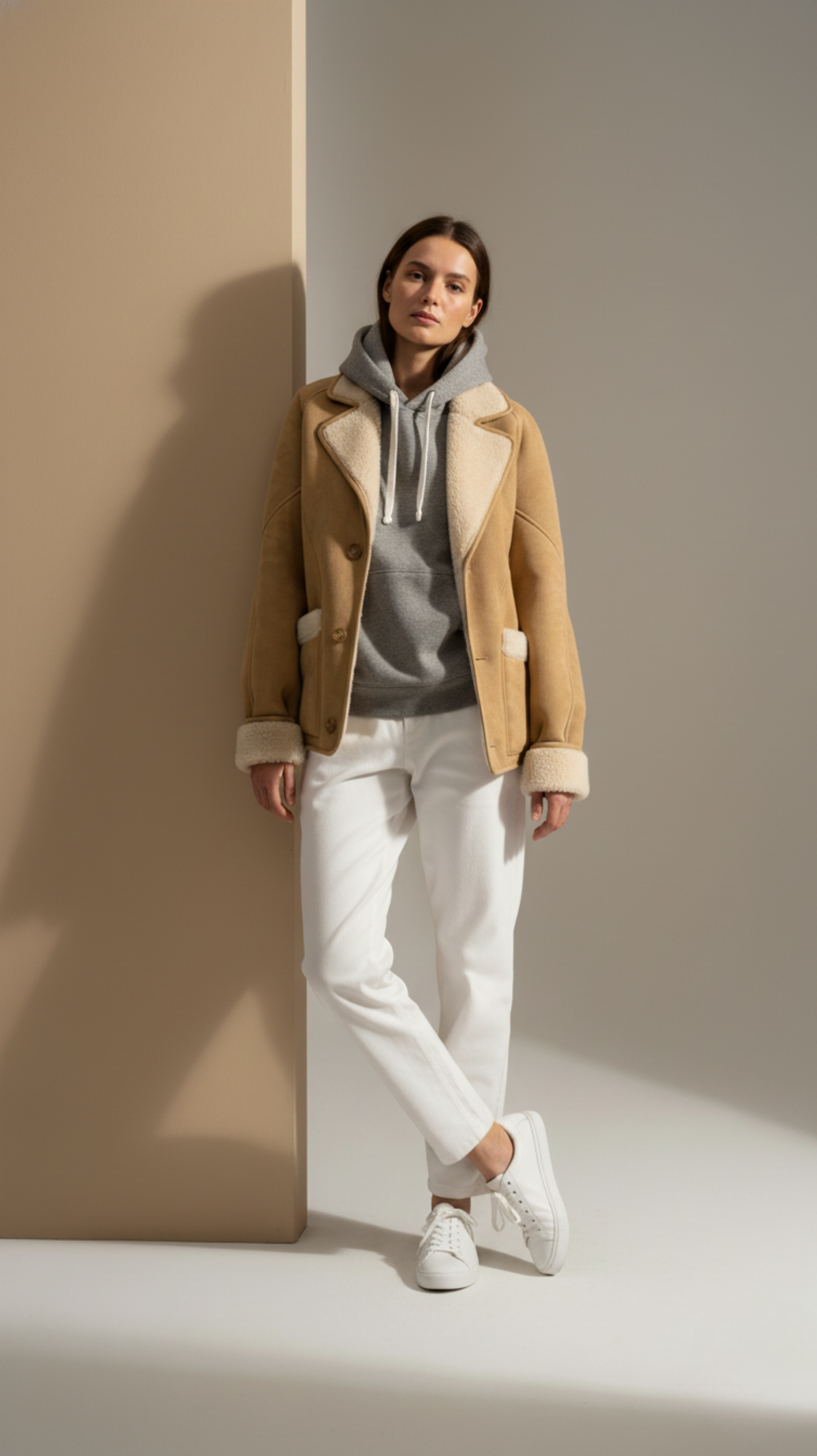 Shearling Collar Jacket