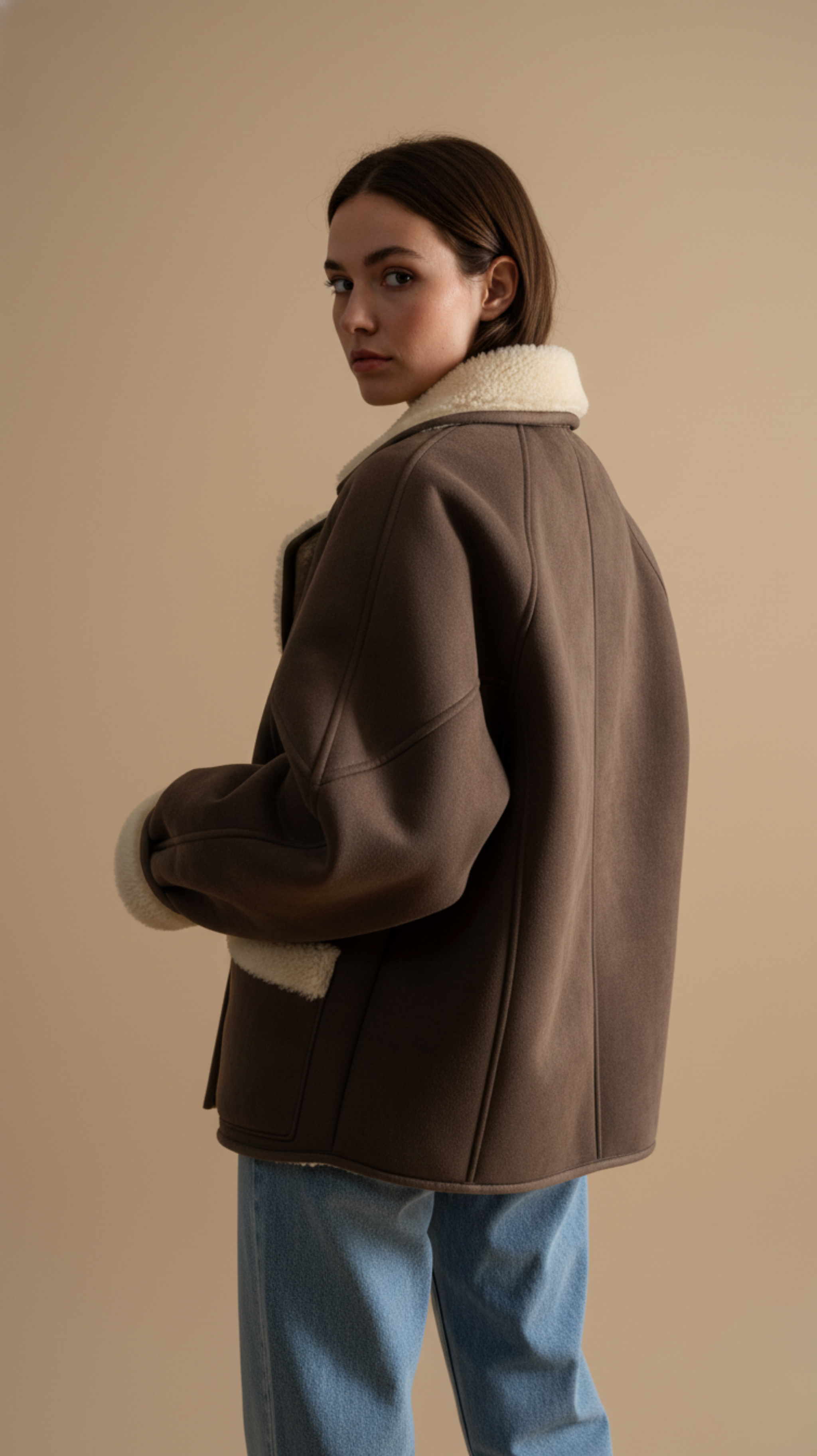 Shearling Collar Jacket