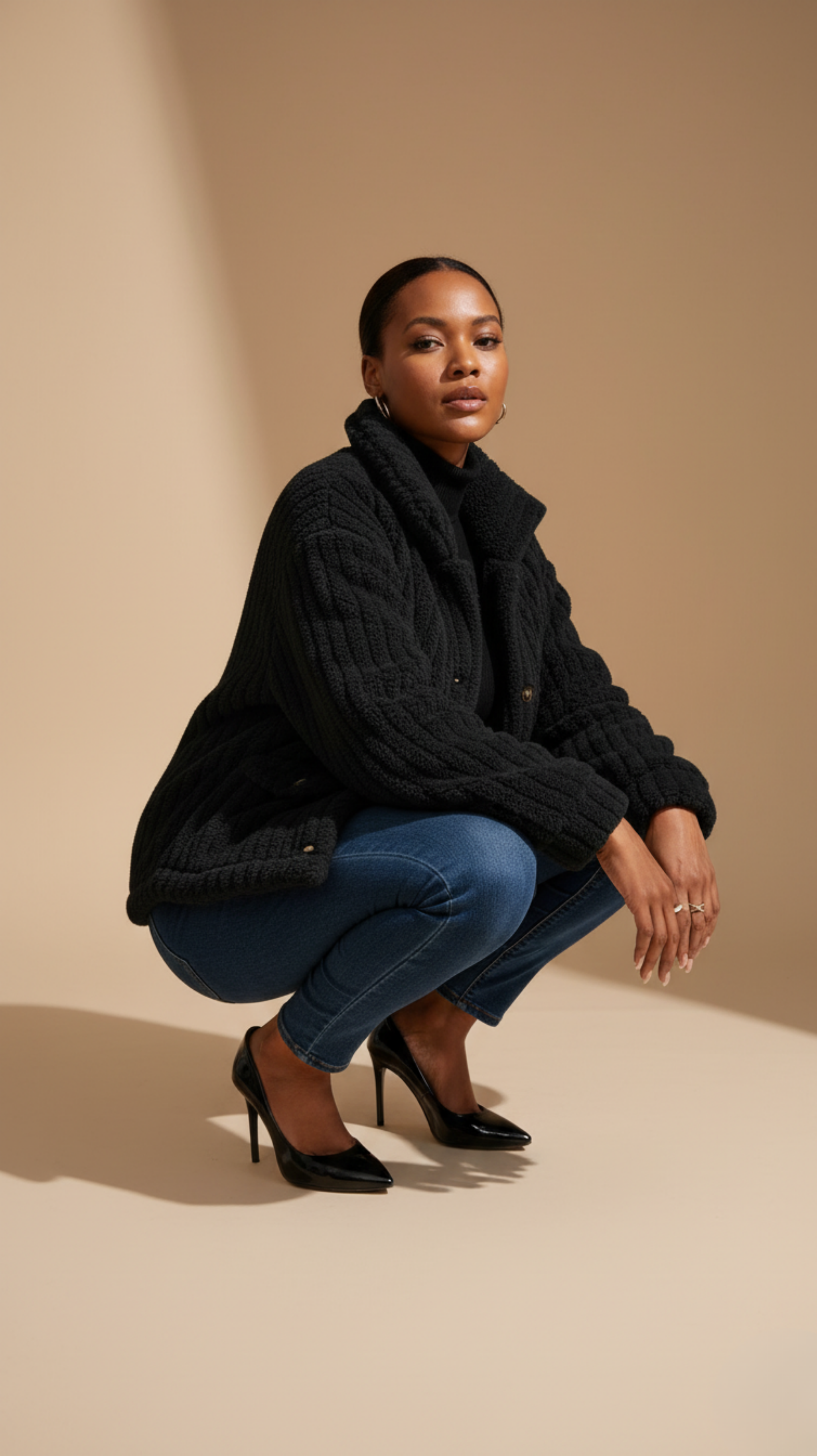 Vegan Wool Teddy Coat