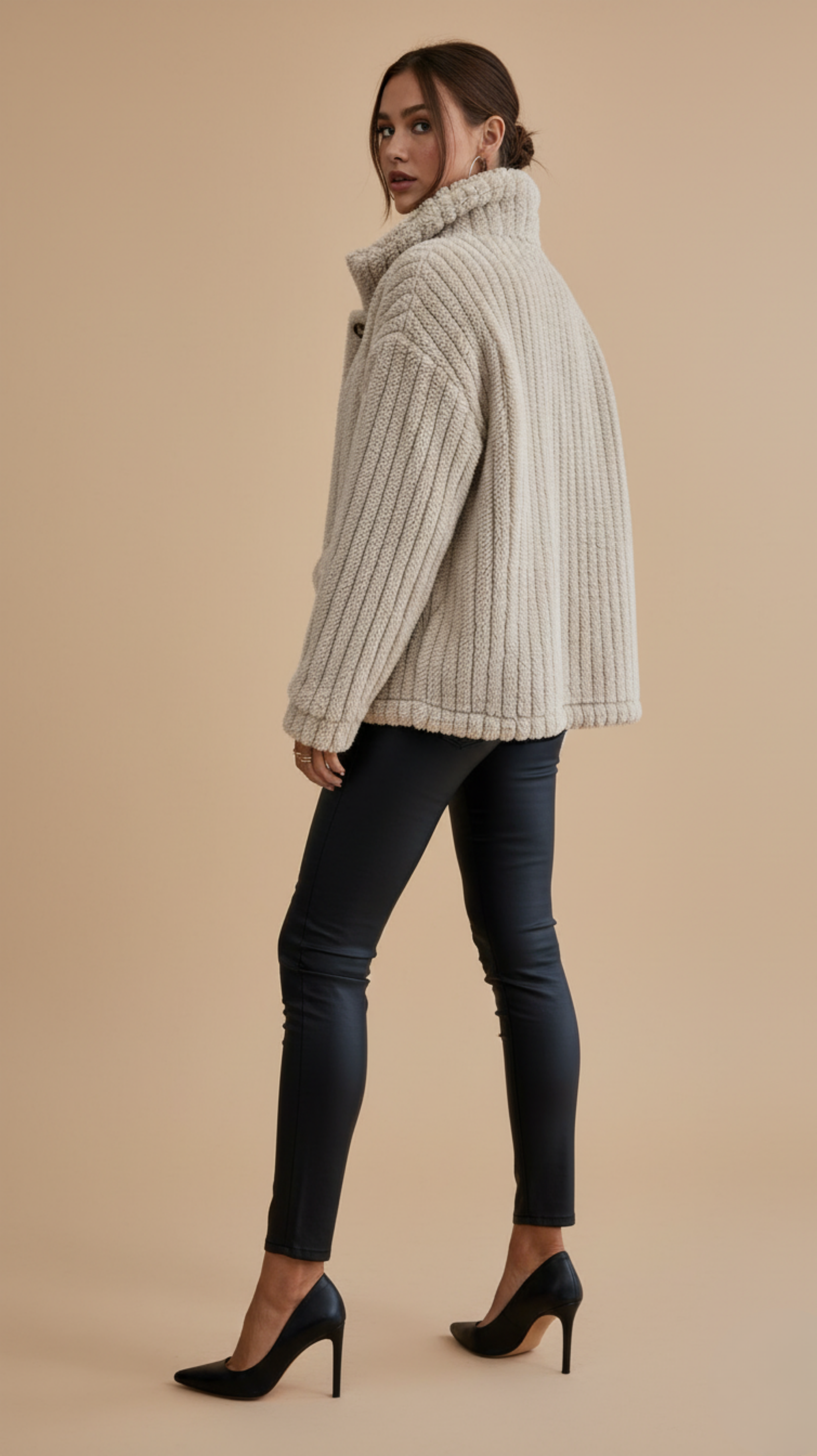 Vegan Wool Teddy Coat