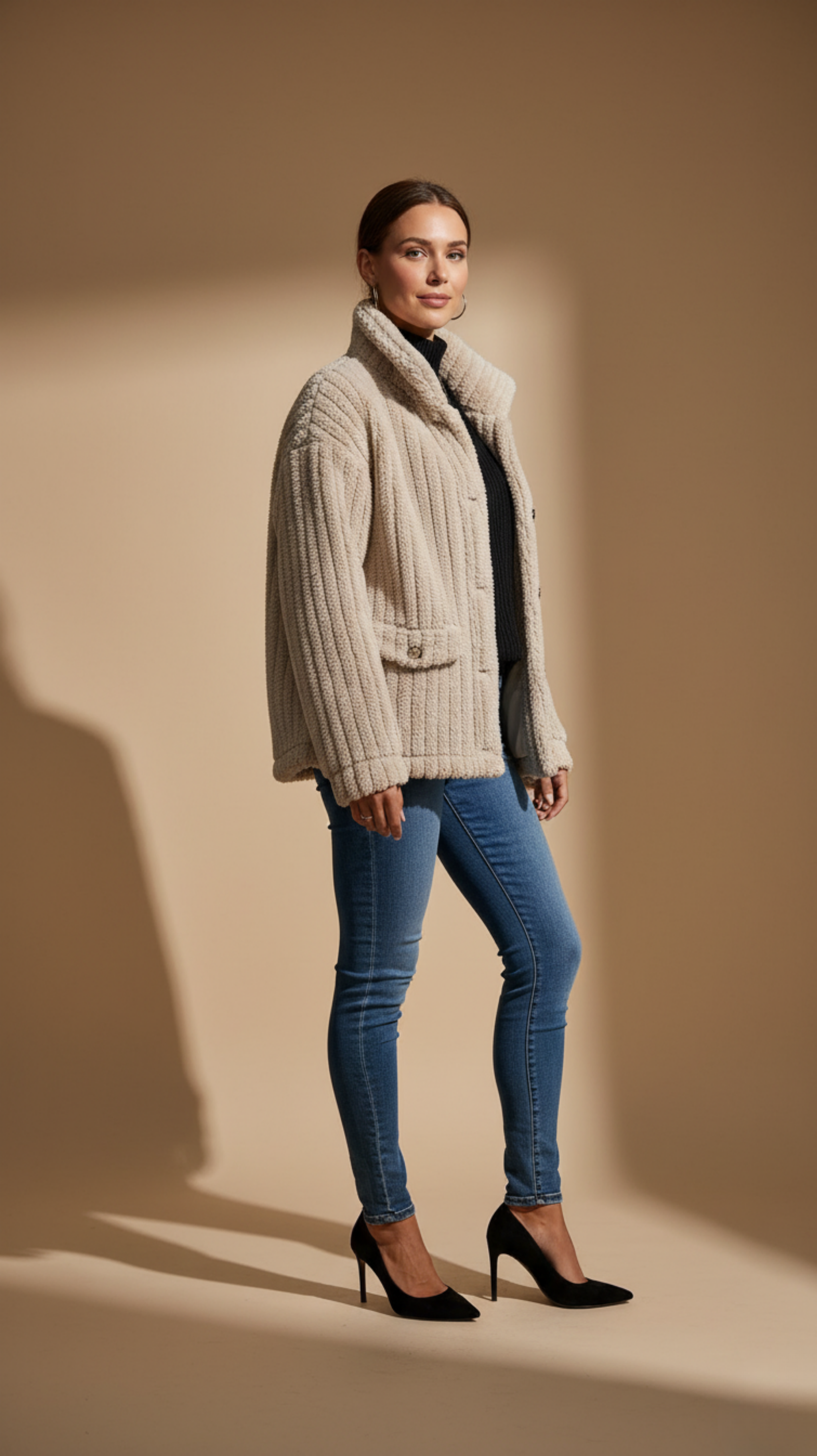 Vegan Wool Teddy Coat