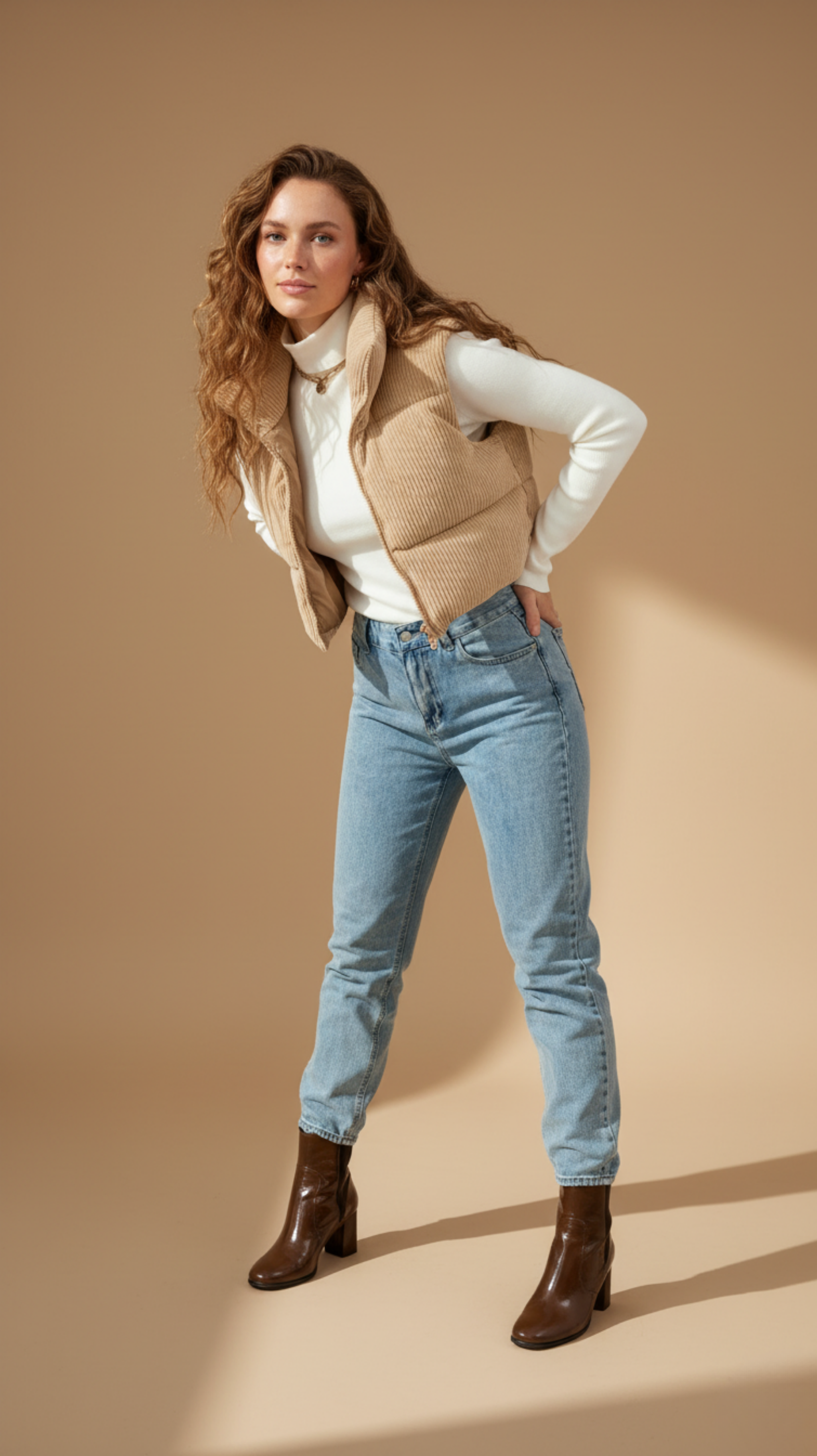 Corduroy Puffer Vest