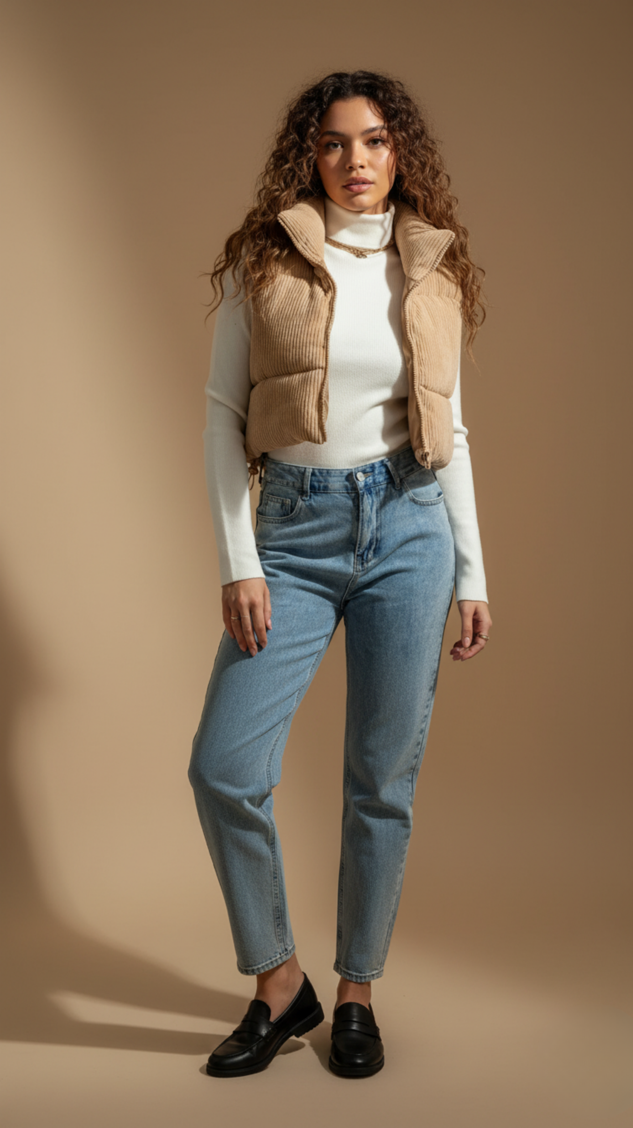 Corduroy Puffer Vest