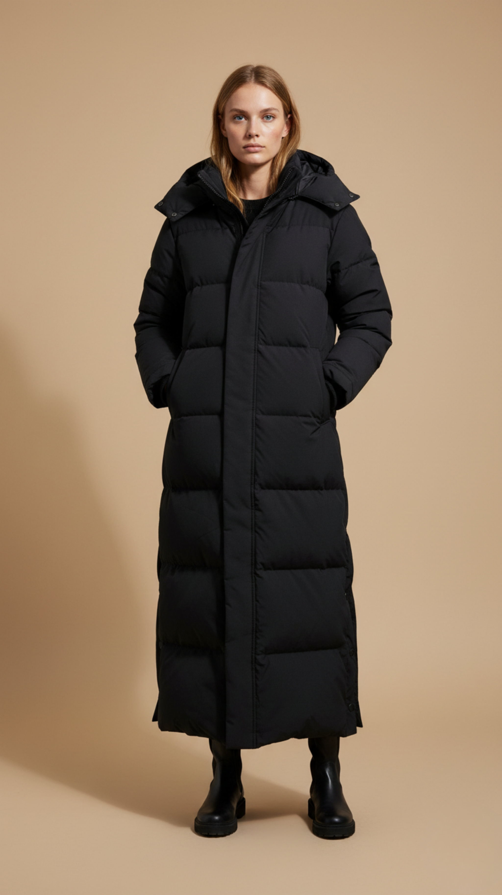 Hooded Maxi Puffer Coat