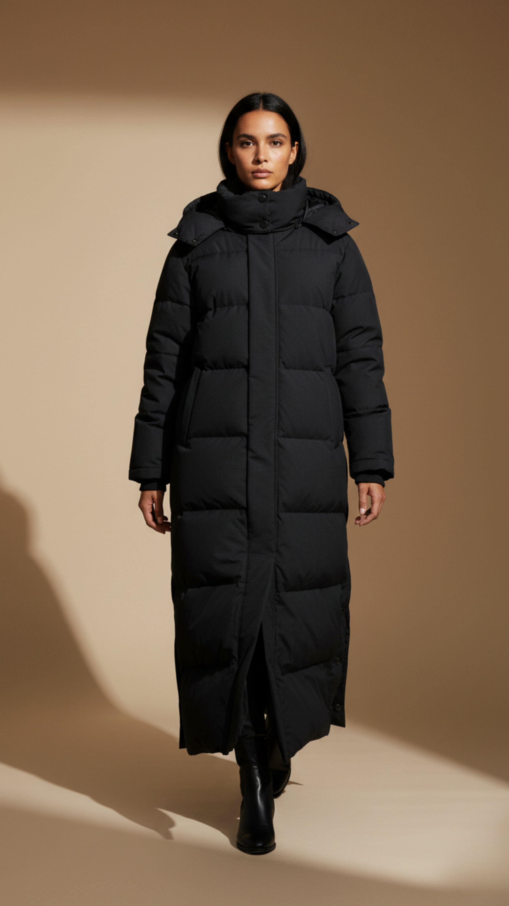 Hooded Maxi Puffer Coat