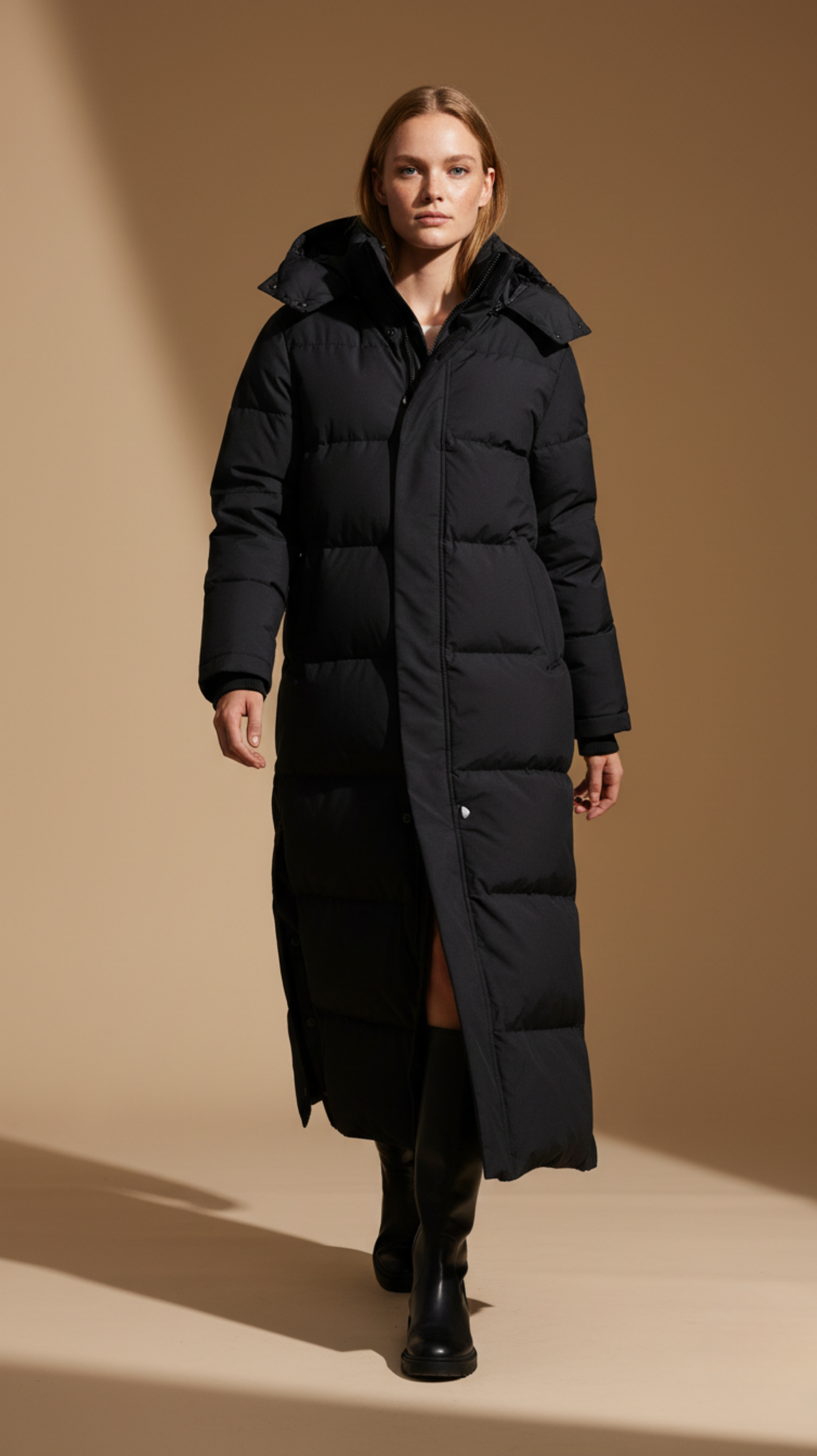 Hooded Maxi Puffer Coat