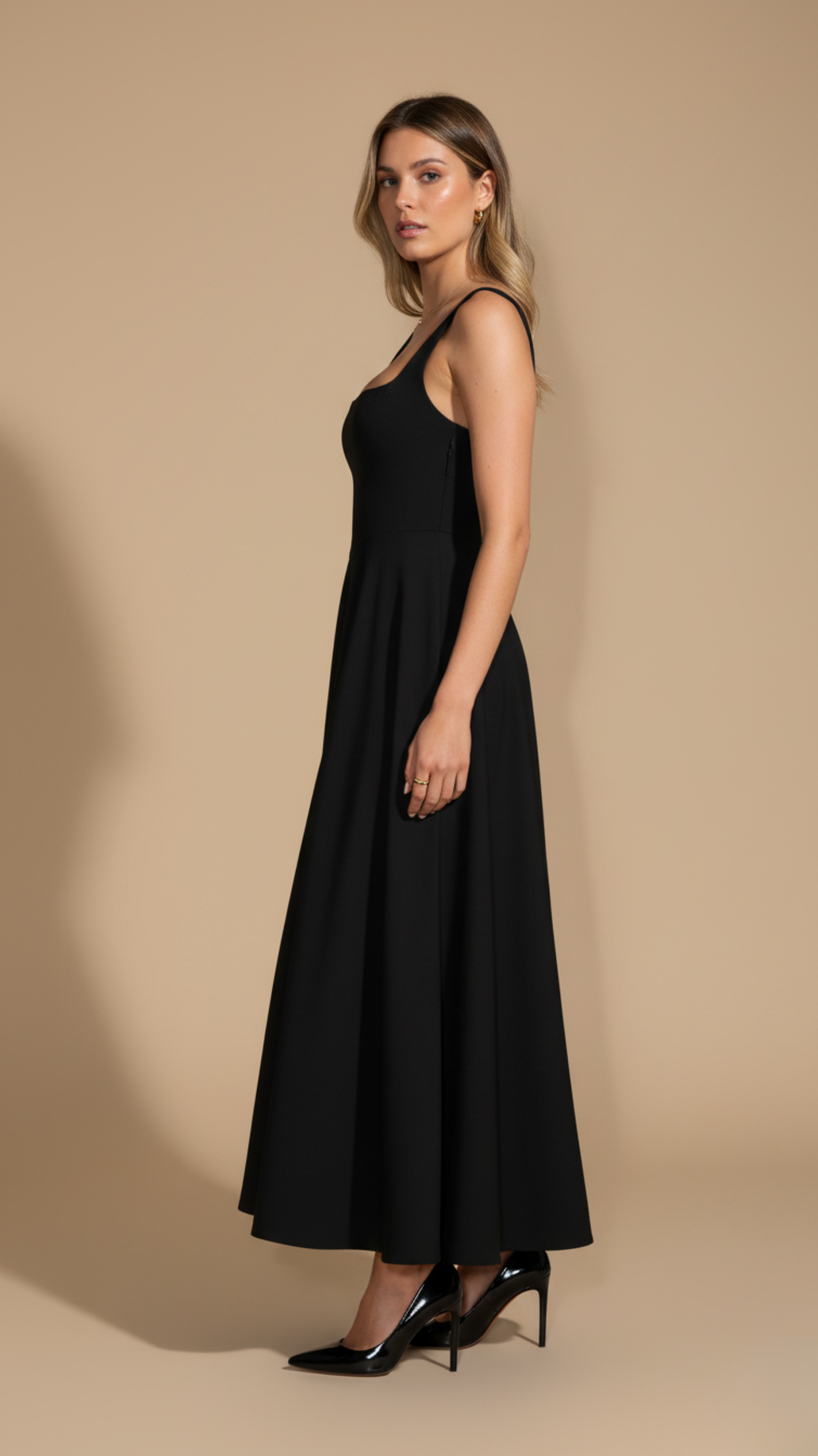 Square Neck Maxi Dress