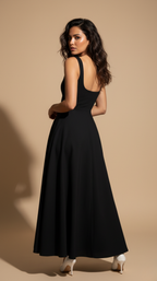 Celeste Square Neck Midi Dress