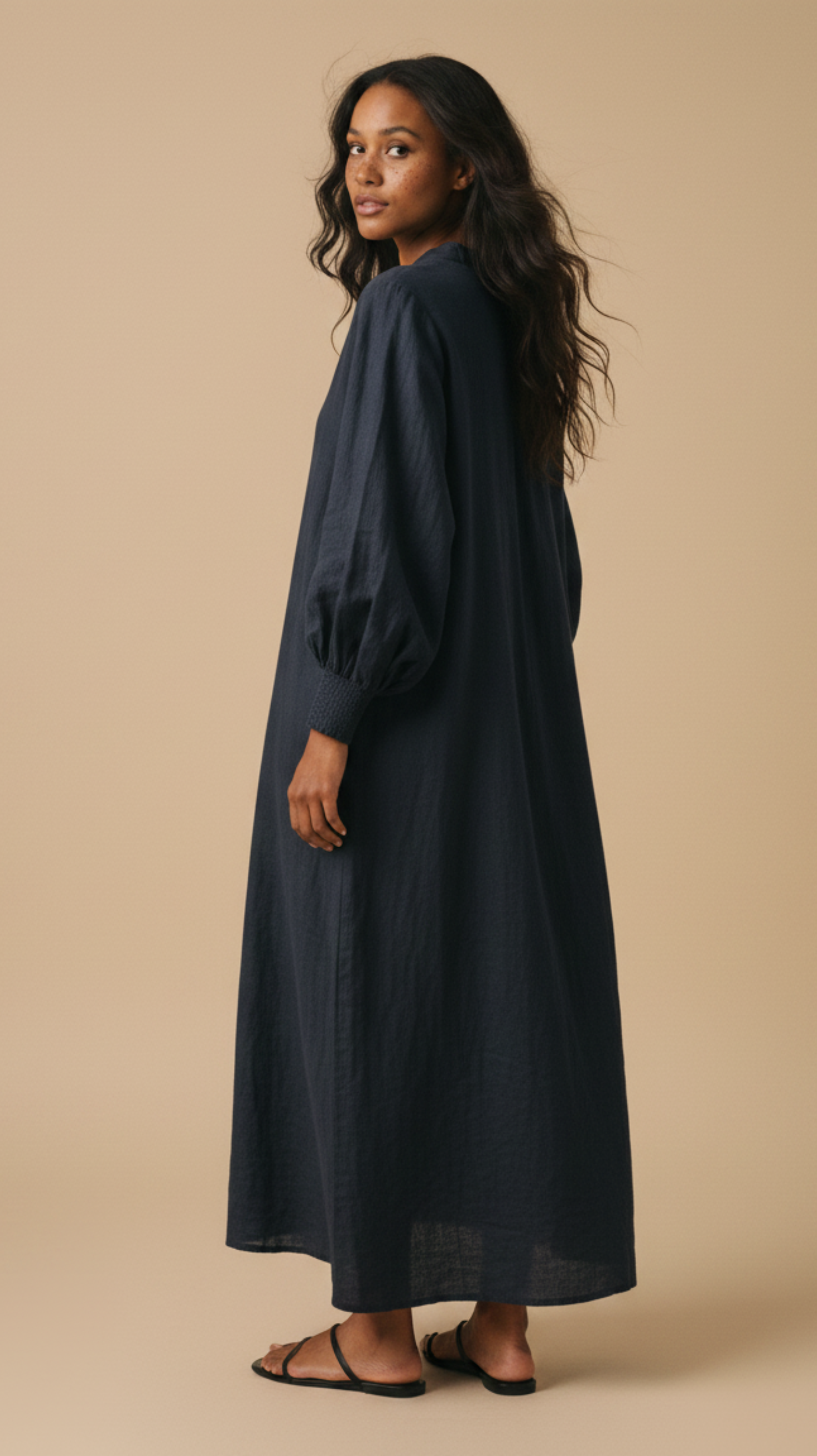 Capri Linen Maxi Dress