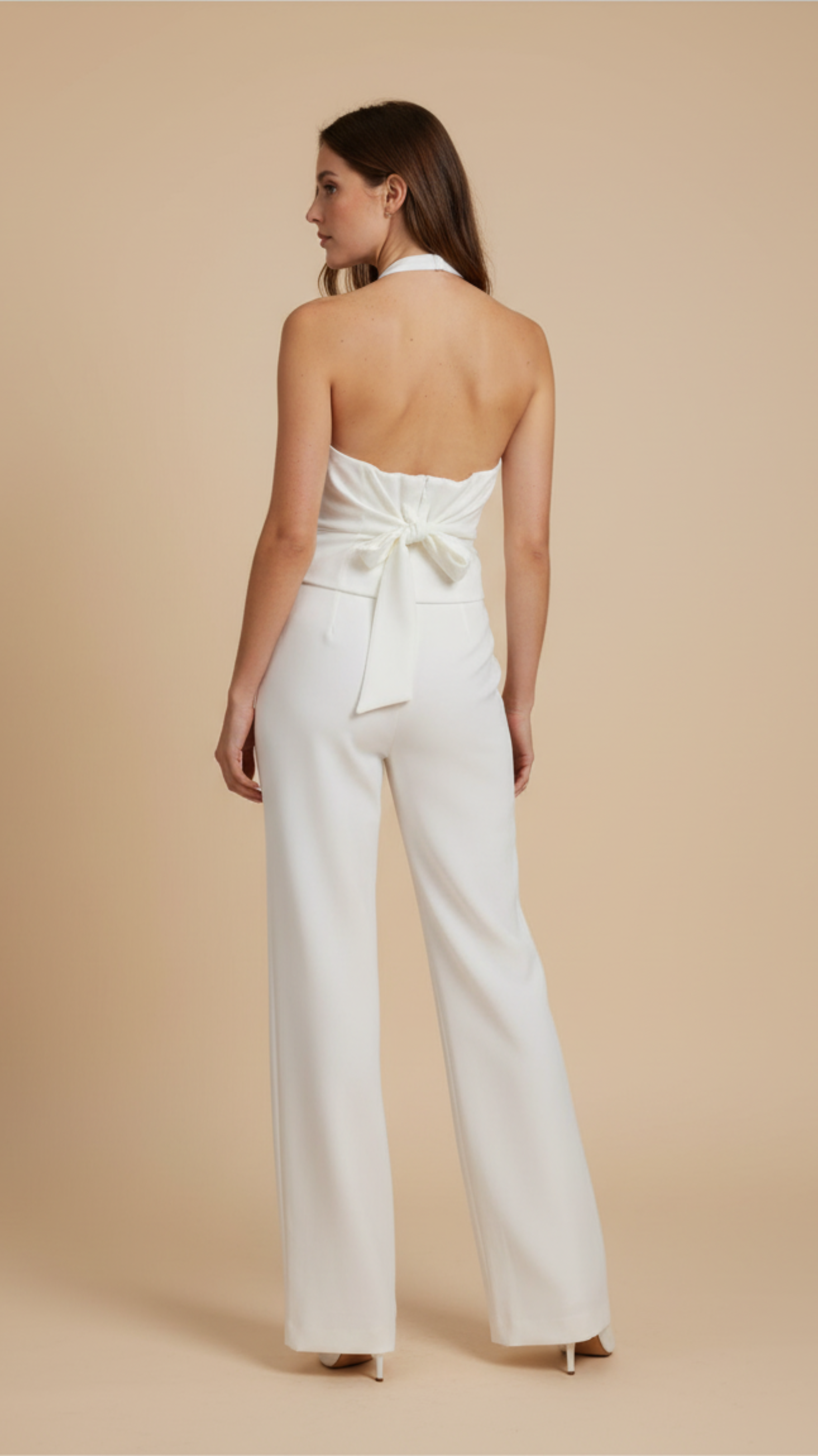 White Tailored Vest Set
