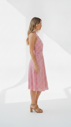 Blush Bloom Halter Midi