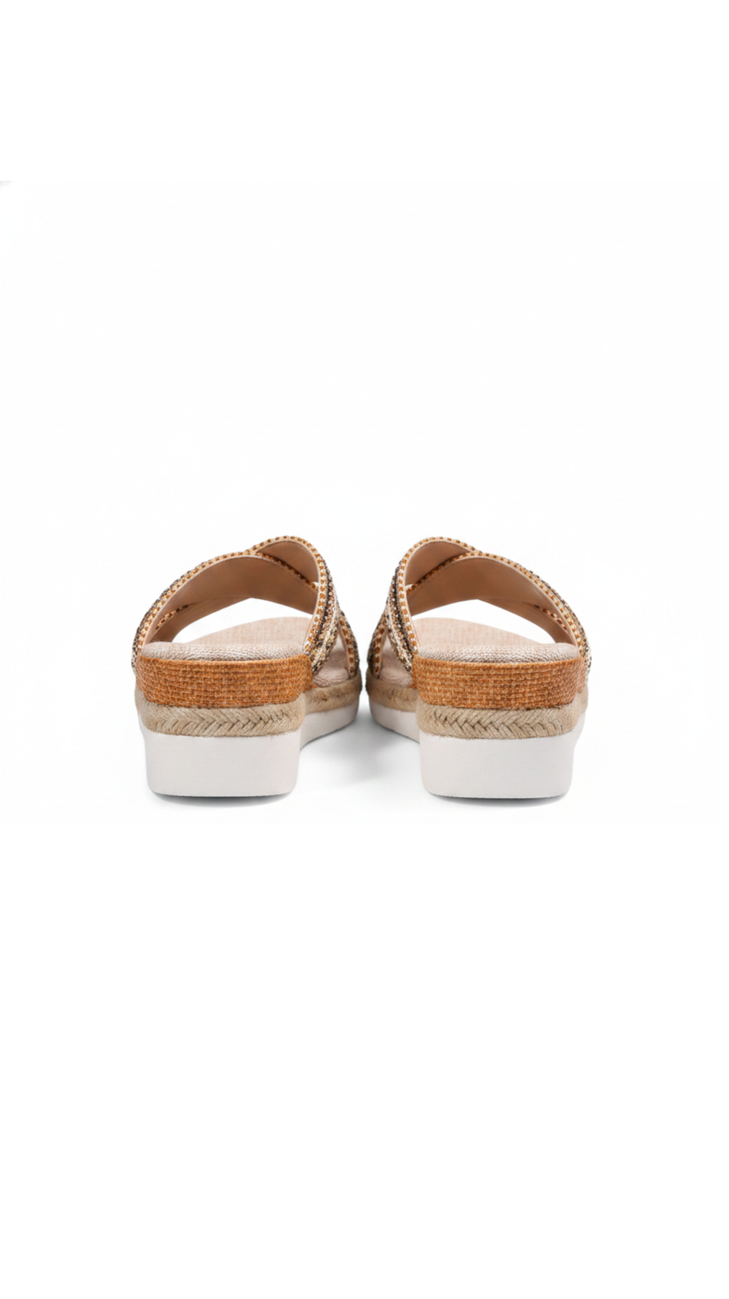 Beaded Boho Wedge Slide