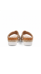 Beaded Boho Wedge Slide