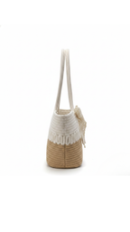 Rope & Lace Bow Tote