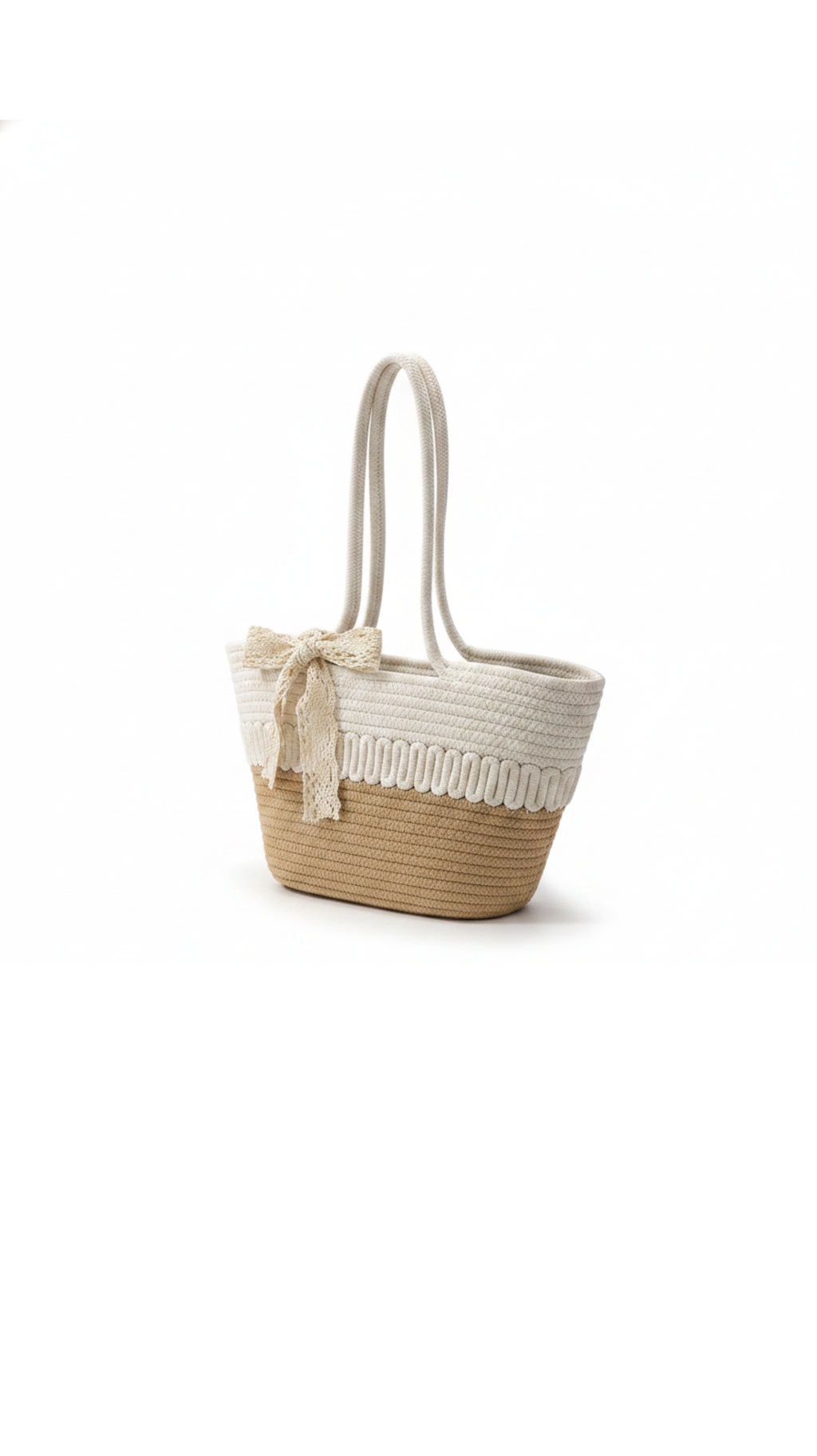 Rope & Lace Bow Tote