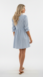 Coastal Stripe Shirt Dress