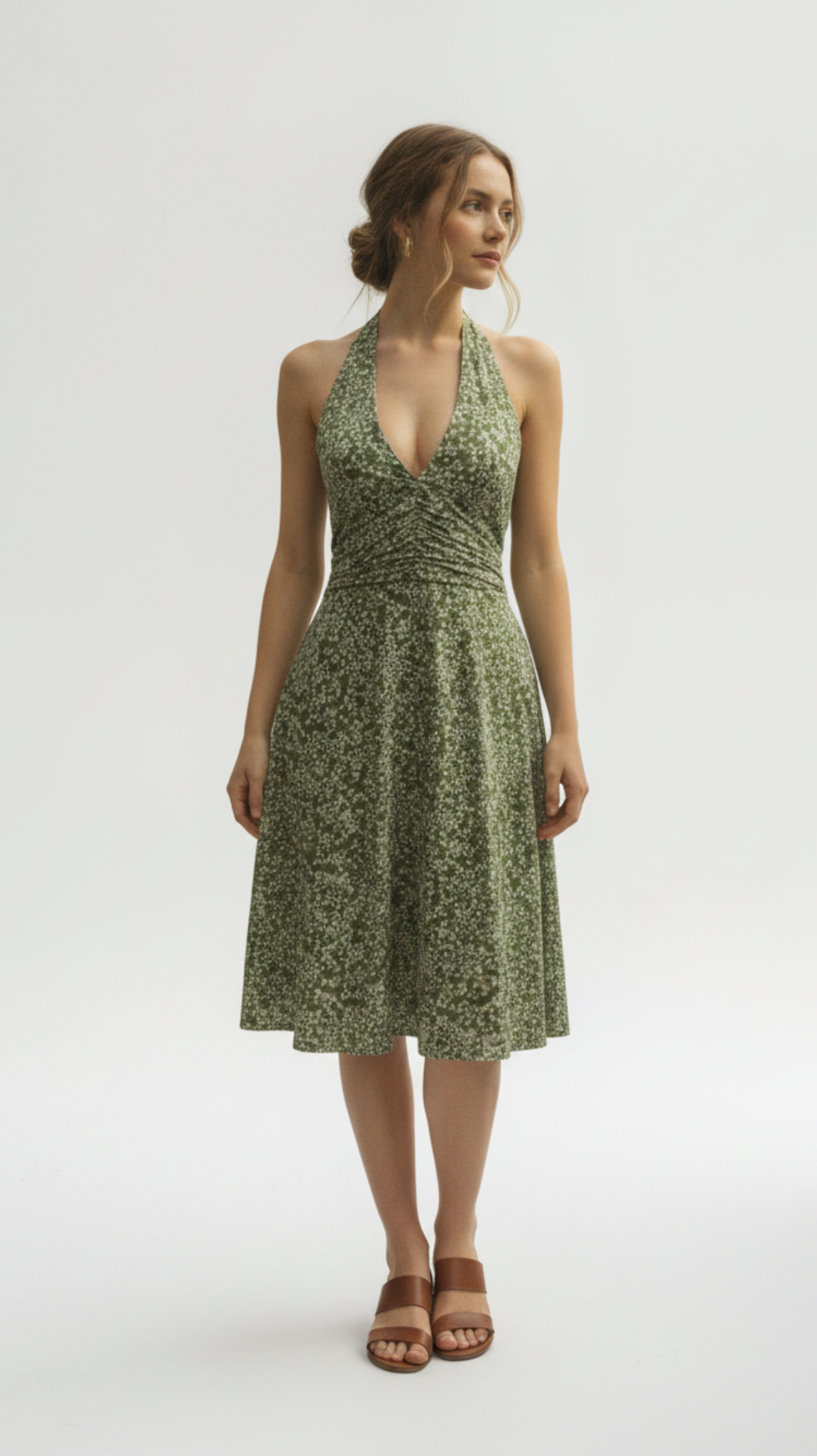 Sage Meadow Halter Midi