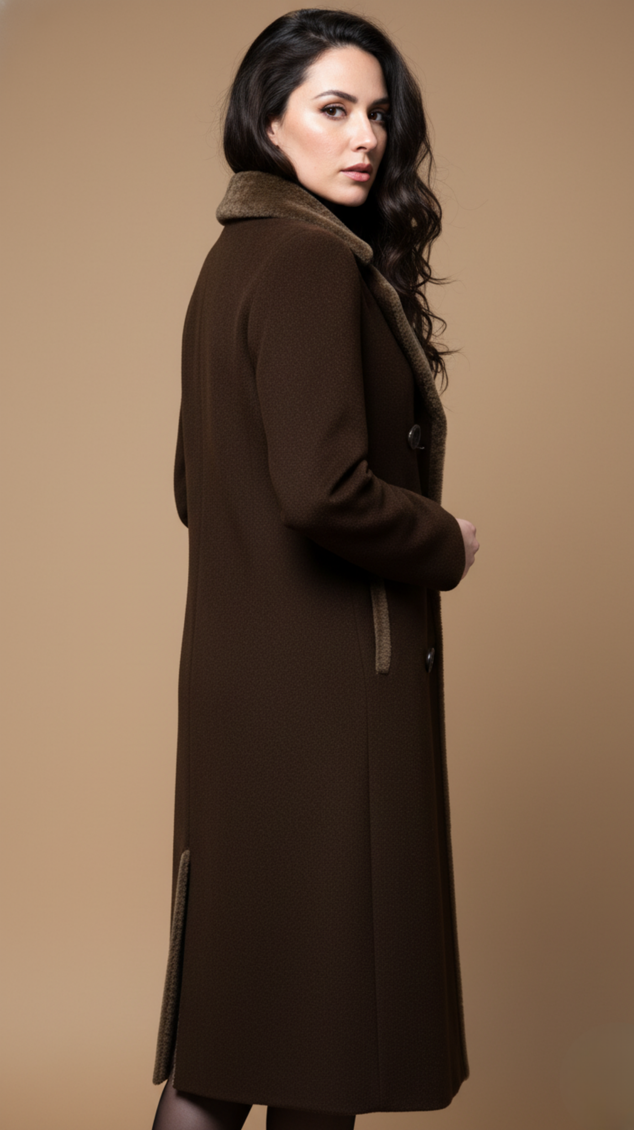 Classic  Double-Breasted Wool Coat