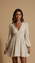 Valerie V-Neck Mini Dress