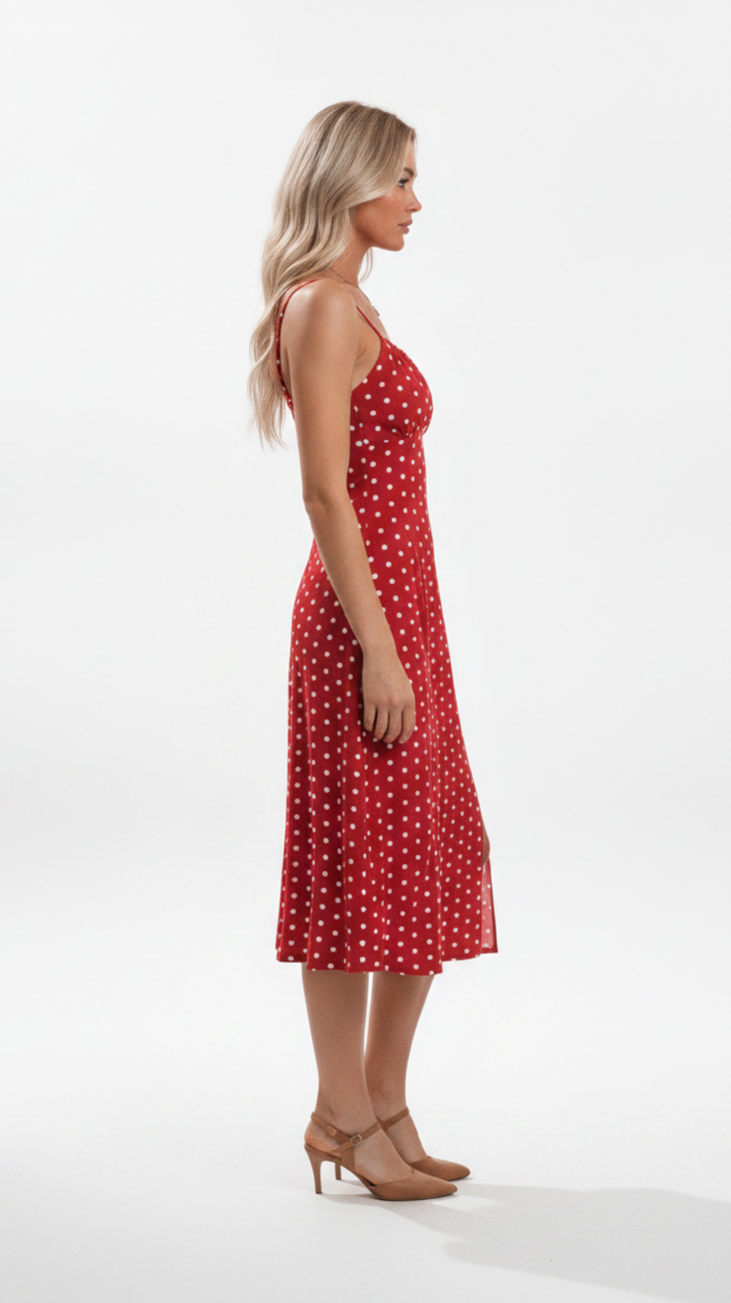 Brooklyn Cherry Slip Midi