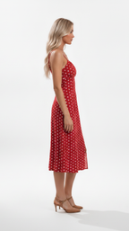 Brooklyn Cherry Slip Midi