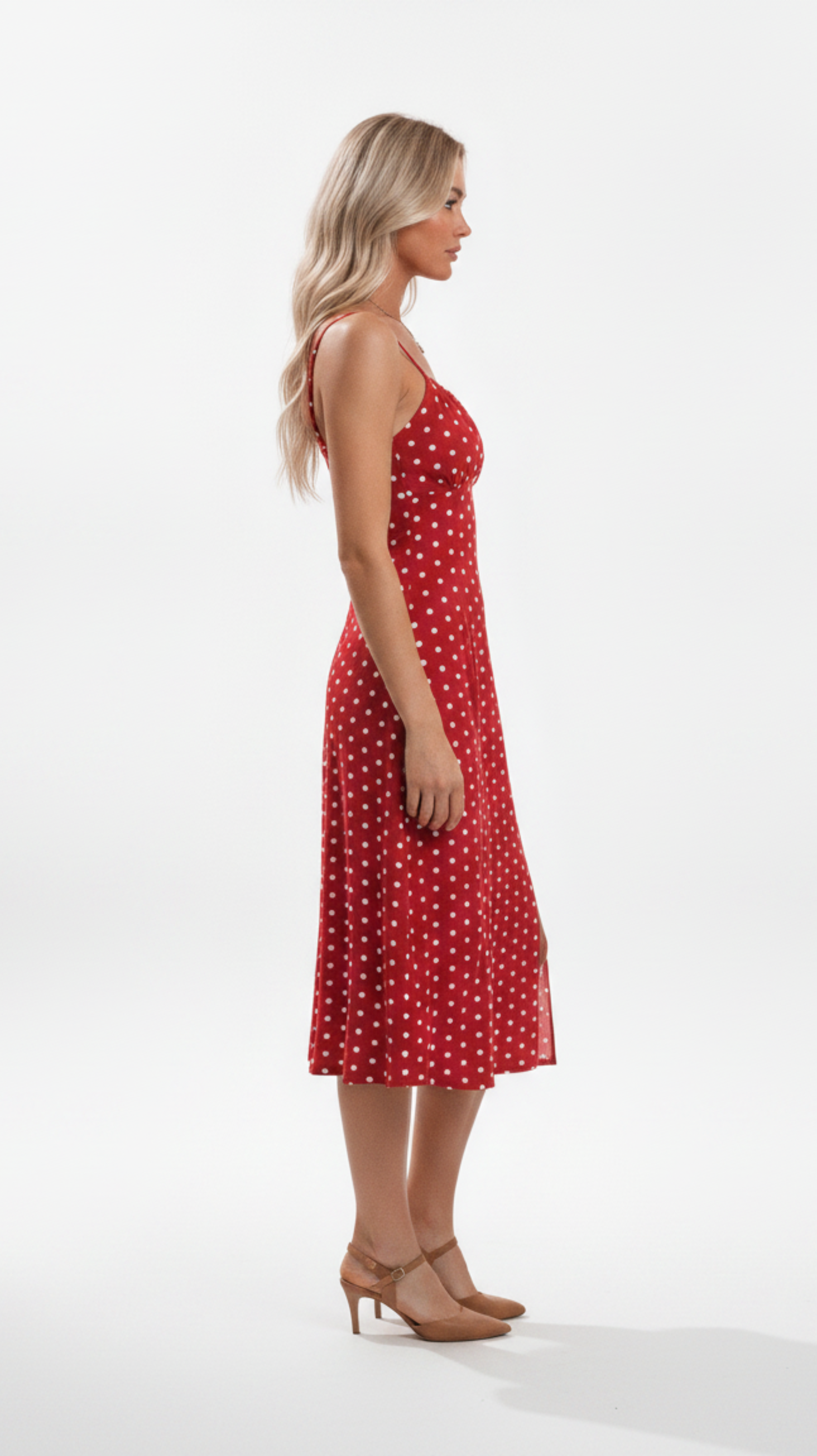 Brooklyn Cherry Slip Midi