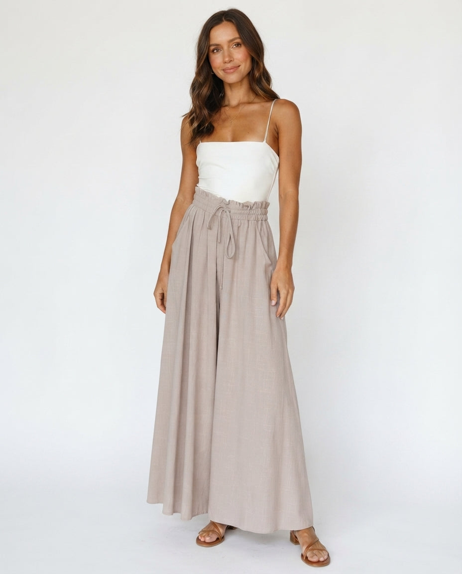 High Waist Wide Leg Lounge Pants
