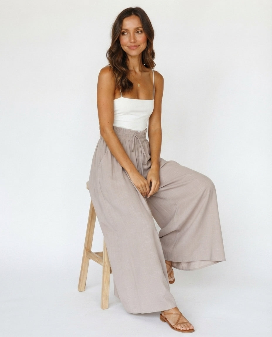 High Waist Wide Leg Lounge Pants