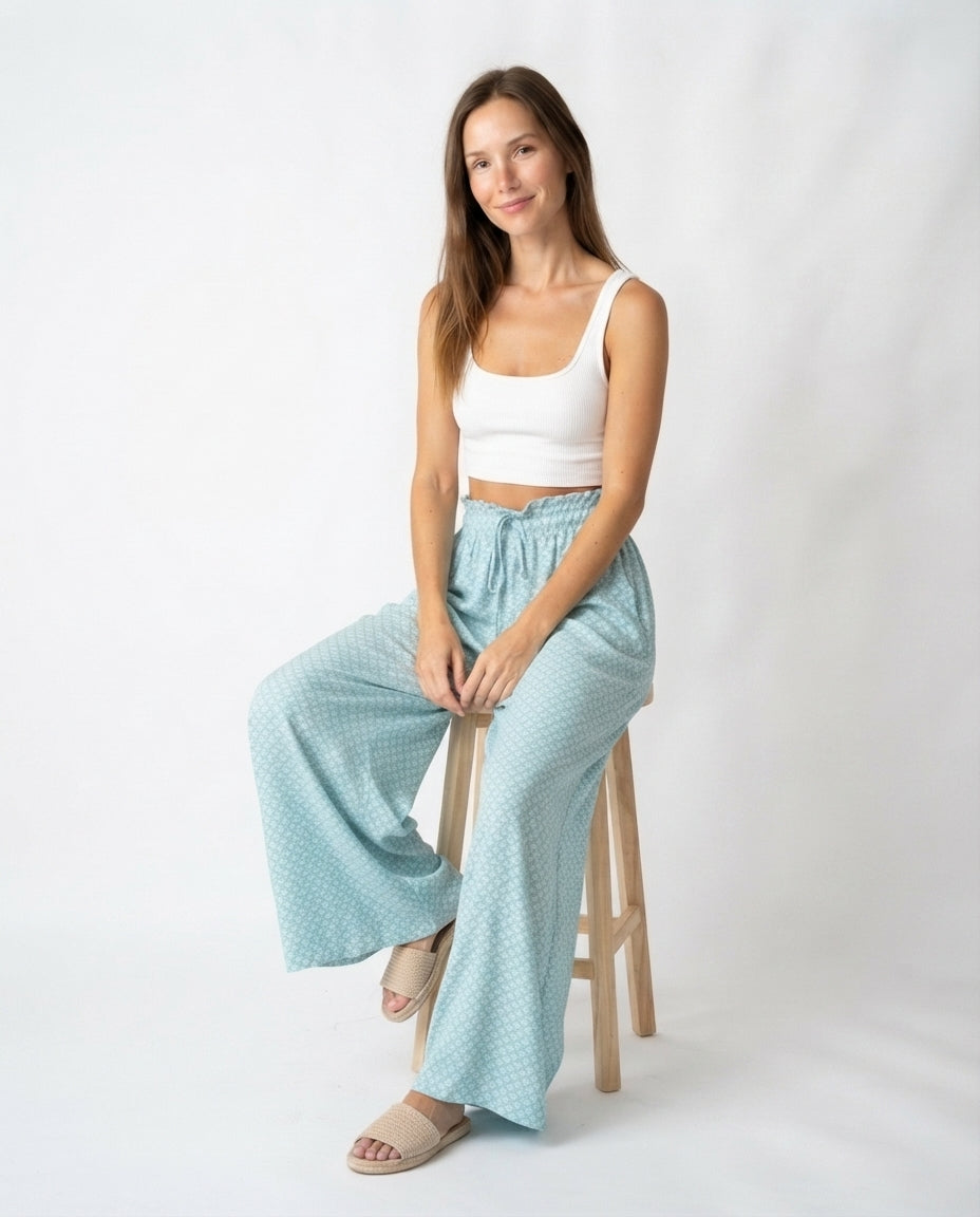 High Waist Wide Leg Lounge Pants