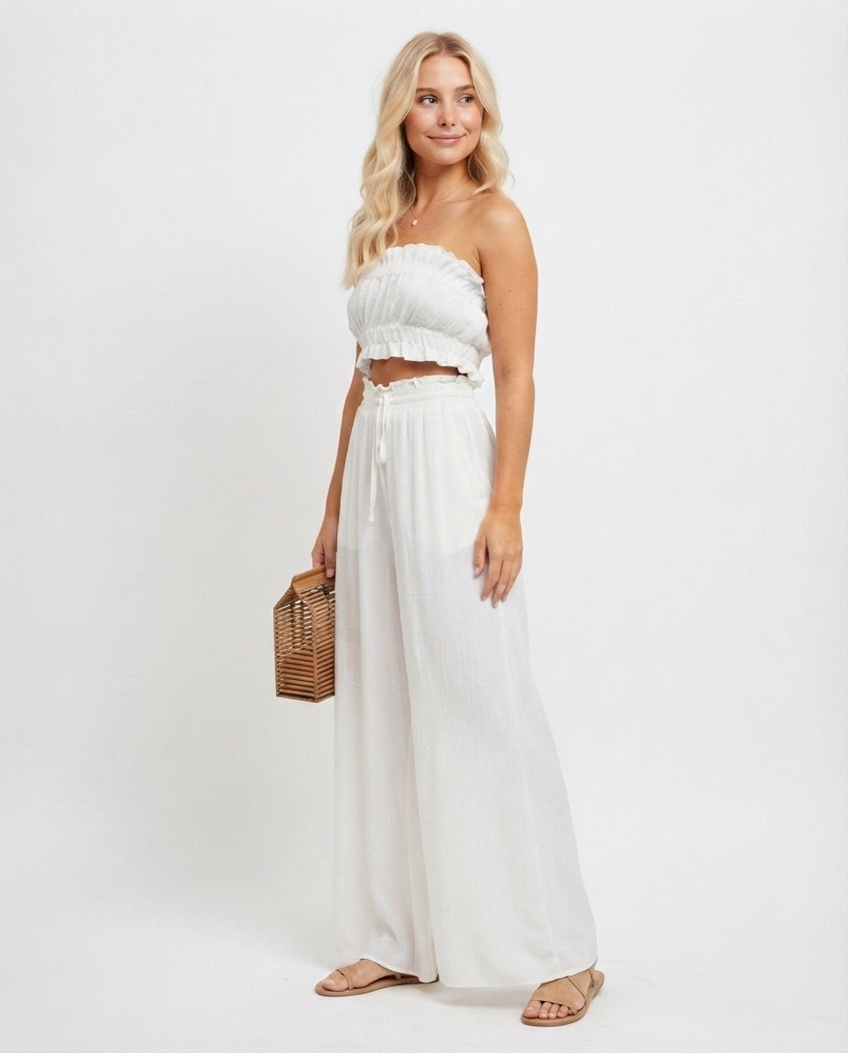 High Waist Wide Leg Lounge Pants