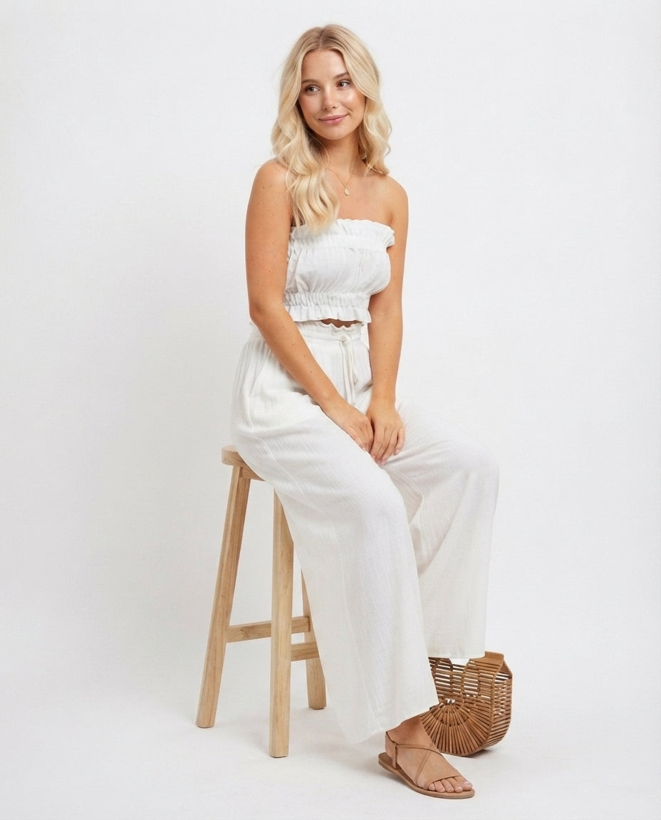 High Waist Wide Leg Lounge Pants