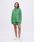 Relaxed Button Down Short Set