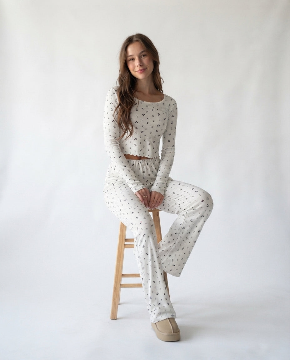 Square Neck Lounge Set