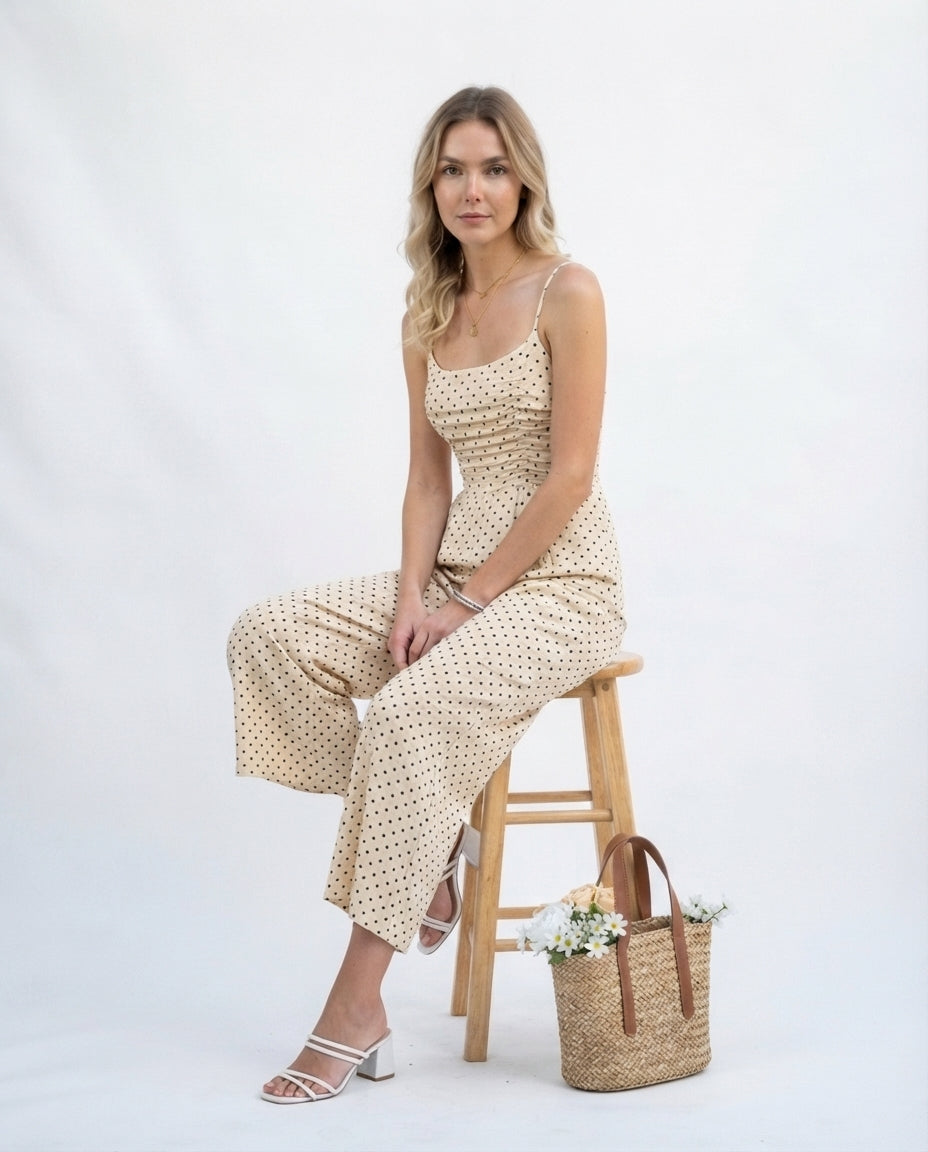 Wide Leg Cami Jumpsuit