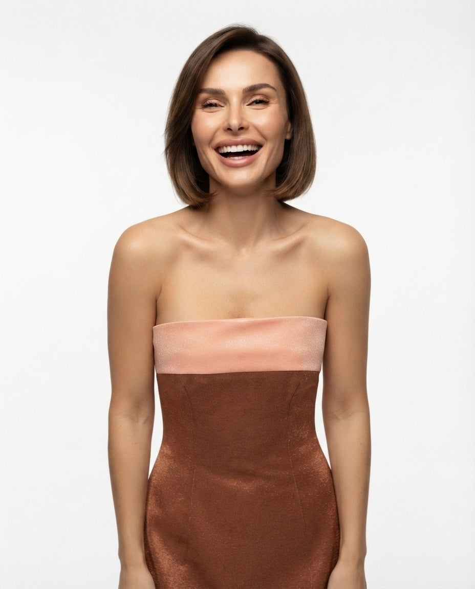 Velvet Strapless Mini Dress