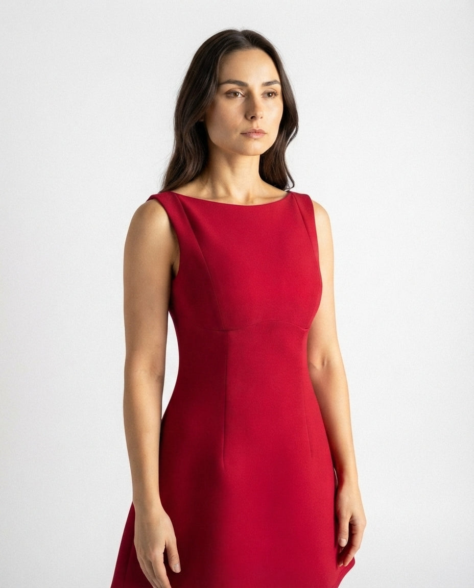 Sleeveless Fit and Flare Mini Dress