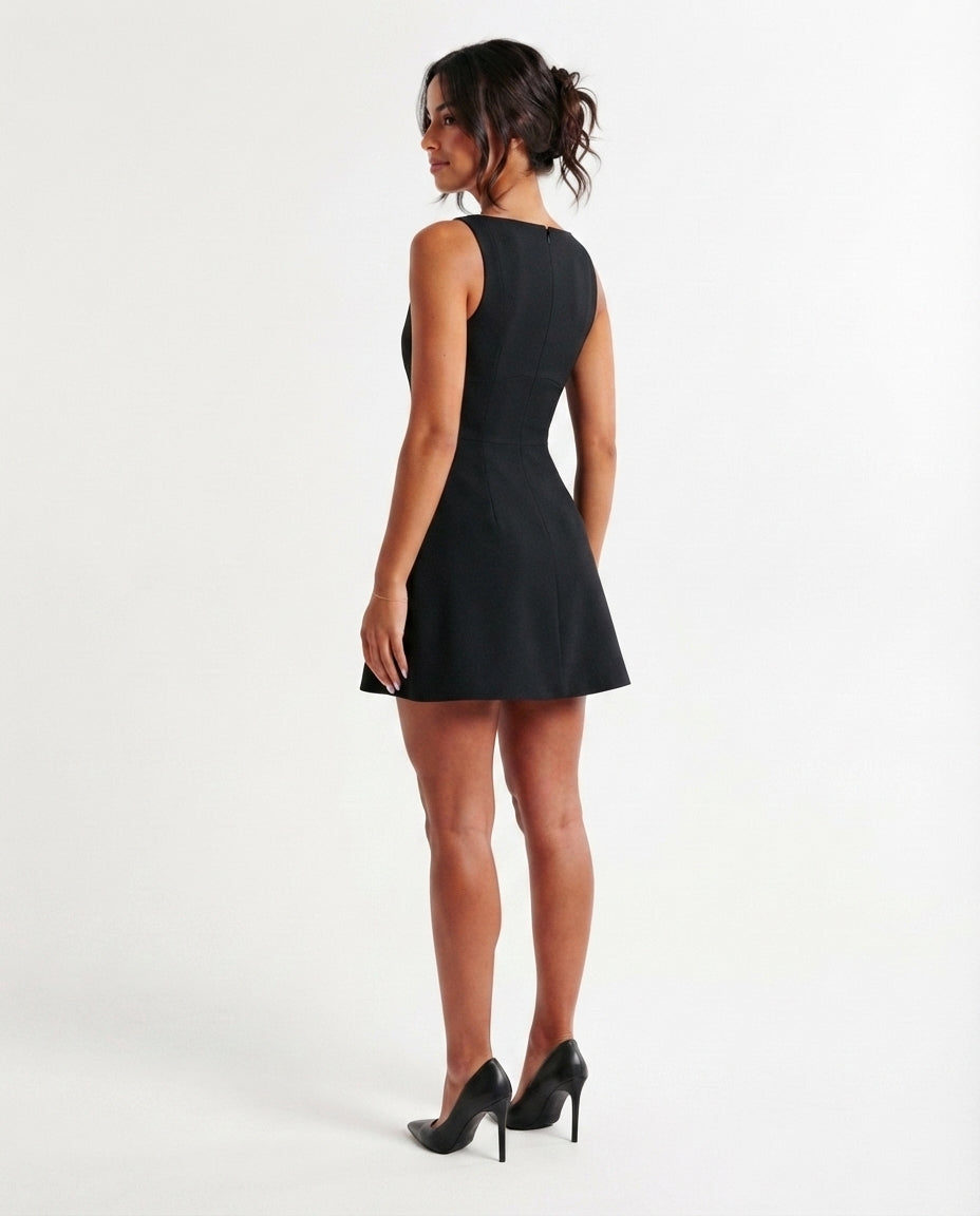 Sleeveless Fit and Flare Mini Dress