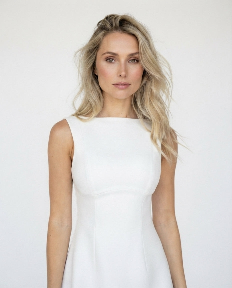 Sleeveless Fit and Flare Mini Dress