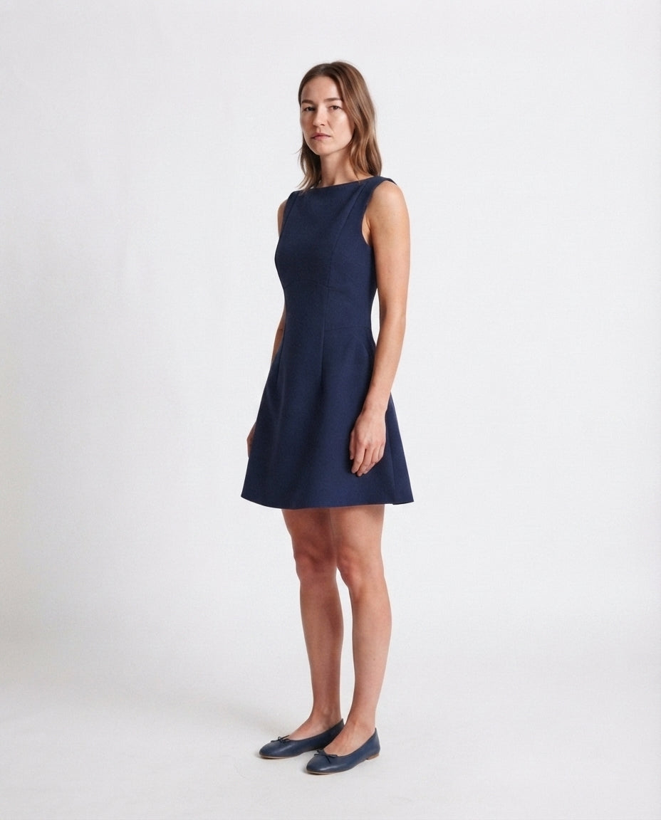 Sleeveless Fit and Flare Mini Dress