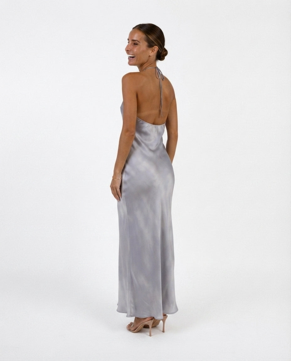 Halter Neck Midi Dress